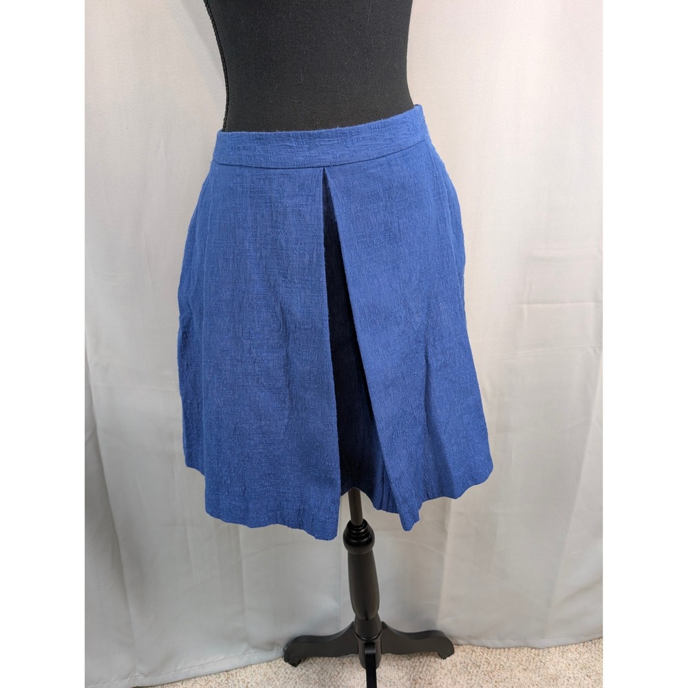 Brooks Brothers Skirt Women SZ 4 Blue Excellent "Red Fleece"